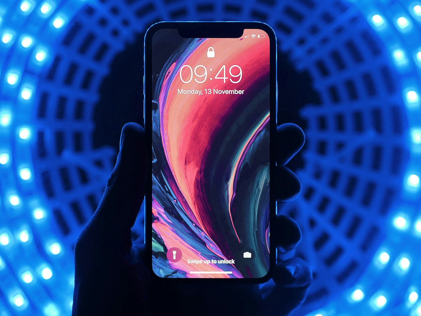 iPhone held in hand